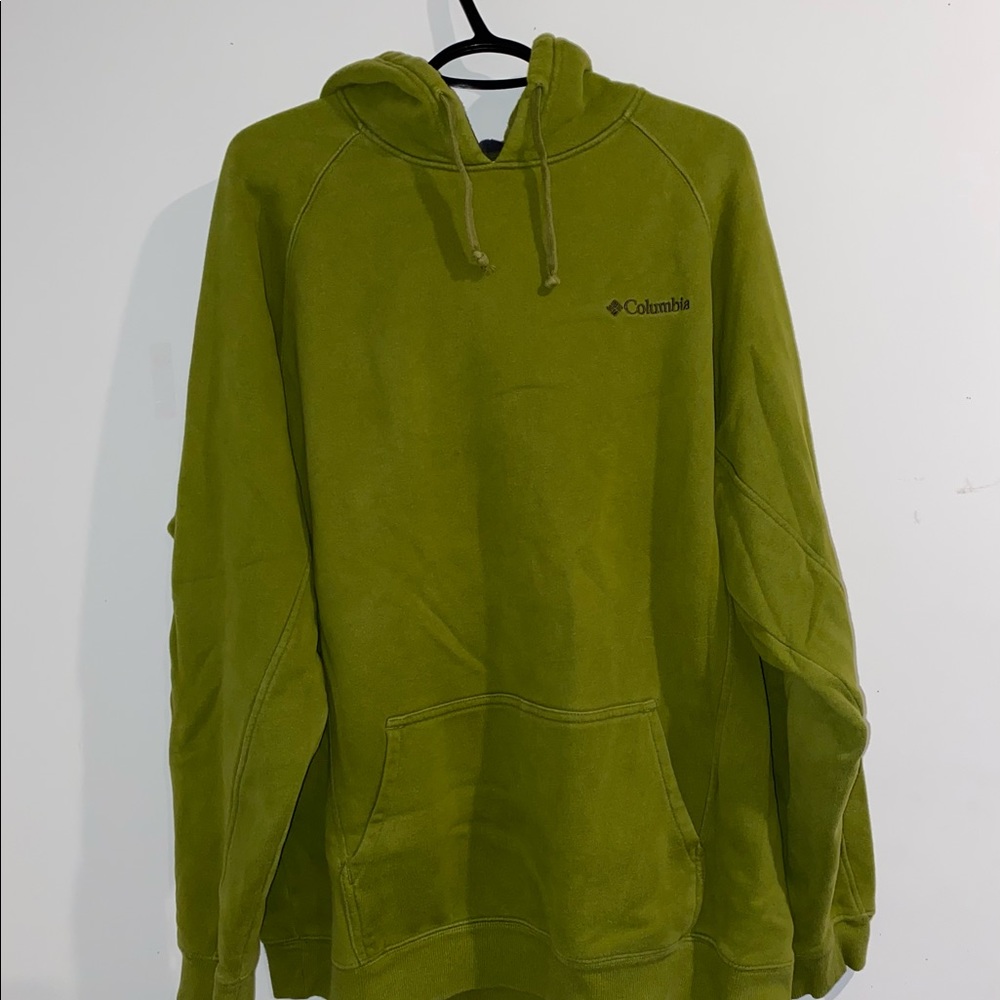 Columbia green hoodie.
